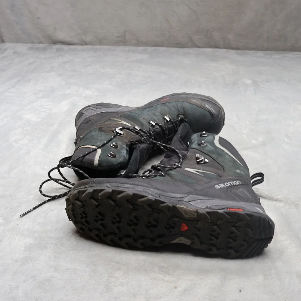 Salomon Mens 10.5 Hiking Boots Black X Ultra Winter CS WP‎ 2 Leather Contagrip